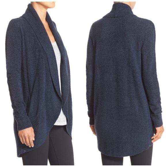 Barefoot Dreams CozyChic Lite Circle Cardigan in Indigo XS/S Casual Loungewear - Picture 1 of 10